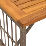 Vanjski stol Sivi 80 x 40 x 40 cm Čelik i Poli Ratan - Sivi | shoptok.hr