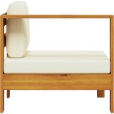  Srednja sofa s 1 naslonom za ruke krem bijela bagremovo drvo | shoptok.hr