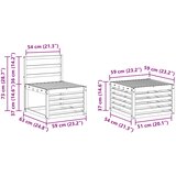  Set vanjskih sofa 7 kom. Prirodna i antracit | shoptok.hr