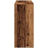 vidaXL Barska miza s polico starinski les 124x46x103,5 cm inž. les | Shoptok.si