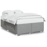 Furnova Posteljni okvir brez vzmetnice svetlo siv 140x200 cm tkanina, (21941753) | Shoptok.si