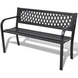vidaXL Vrtna klupa 118 cm čelik crna Cijene