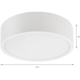  plafonska svetiljka natural 1xE27/15W/230V prečnik 27,5 cm borovina/bela | Eponuda.com