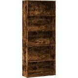 vidaXL Knjižna omara dimljeni hrast 80x30x189 cm inženirski les | Shoptok.si