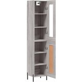  Visoka komoda siva sonome 34,5x34x180 cm od konstruiranog drva | shoptok.hr