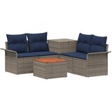  Set sofe 6 pcs 4-Broj sjedala Siva i tamnoplava Cijene