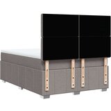  Krevet s oprugama i madracem smeđesivi 160x200 cm tkanina | shoptok.hr
