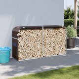  Držač za cjepanice smeđi 180x45x100 cm od pocinčanog čelika | Eponuda.com
