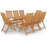  9-dijelni vrtni blagovaonski set od masivne tikovine | shoptok.hr