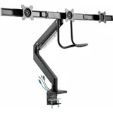 Nosilec namizni LCD 3xmonitor GMS-3203 Gaming RHAMSES-III črn