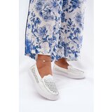 VINCEZA Leather Women's Moccasins With Openwork Pattern | Shoptok.si