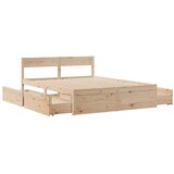  Okvir za krevet s ladicama 140x200 cm od borovine | shoptok.hr