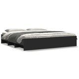 Furnova Posteljni okvir brez vzmetnice črn 180x200 cm inženirski les, (21937045) | Shoptok.si
