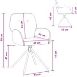  Okretne blagovaonske stolice 4 pcs Umetnička suknja koža Smeđa | Eponuda.com