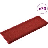  Prostirke za stepenice 30 kom 65x21x4 cm crvene pravokutni rub | shoptok.hr