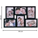  Okvir za 6 fotografija (crni) | shoptok.hr