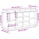  Klupa za cipele boja hrasta 102 x 32 x 50 cm konstruirano drvo | shoptok.hr