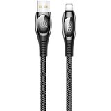 Usams podatkovni kabel U36 SJ386 Lightning 2A dožina 1,2 m z digitalnim zaslonom - črn Cene