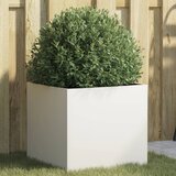 Maison Chic Cvetlično korito - Cvetlični Lonec belo 42x40x39 cm jeklo, (21789100) | Shoptok.si