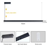  Immax NEO 07307L-LED prigušiva luster na sajli MADEIRA 33W/230V Wi-Fi Tuya 152 cm crna | Eponuda.com