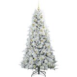 vidaXL Umetno Zložljivo Božično Drevo Zelena 180 cm PE in PVC | Shoptok.si