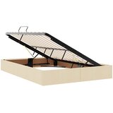  LED krevet za pohranu s madracem Krem 140 x 190 cm Tkanina | shoptok.hr