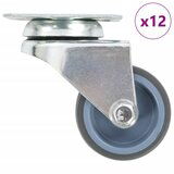 vidaXL Dvojna gibljiva kolesa 12 kosov 50 mm, (21036100) | Shoptok.si