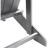  Adirondack stolica Svijetlo siva 82 x 74 x 92 cm HDPE | shoptok.hr