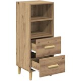 vidaXL Strani šal artisan hrast 34 x 34.5 x 90 cm Konstruiran les | Shoptok.si