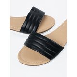 Shelvt Classic women's black flip-flops on a flat sole | shoptok.hr