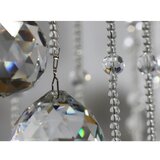  LED kristalna stropna svetiljka NAURU LED/30W/230V prečnik 60 cm sjajni hrom + daljinski upravljač | Eponuda.com