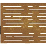 VidaXL Vrtna vrata 105x105 cm corten jeklo kvadraten dizajn Slike