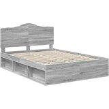  Krevetna konstrukcija s uzglavljem Siva Sonoma 140 x 190 cm | shoptok.hr