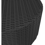  Čajni stolić crni 68 x 68 x 30 cm od poliratana | shoptok.hr