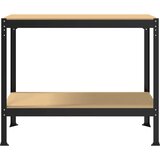  Radna klupa Crna 115 x 55 x 91 cm Projektirano drvo i metal | shoptok.hr