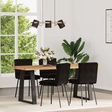  Blagovaonske stolice 4 kom crne baršunaste | shoptok.hr