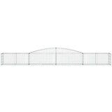  Obokane gabion košare 9 kosa 400x50x40/60 cm pocinkano železo, (20757852) | Shoptok.si