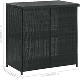 3-dijelni barski set od poliratana crni | shoptok.hr