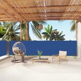  Zložljiva stranska tenda modra 140x1000 cm, (20703253) | Shoptok.si