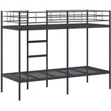 vidaXL Krevet na kat bez madraca crni 80x200 cm čelik | shoptok.hr