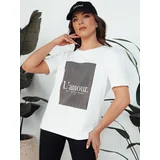 DStreet T-shirt damski LAMOUR biały