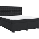 Maison Chic Box spring postelja - Vzmetna postelja z vzmetnico črn 180x200 cm umetno usnje SL17156, (21895148) | Shoptok.si