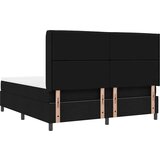 Box Postelja s pomičnim dnom in vzmetnico Črna 180x200 cm Tkanina, (22050034) | Shoptok.si