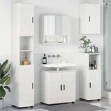 vidaXL Set namještaja za kupaonicu Zidne 5 pcs Visoko sjajno bijela Cijene