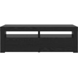 TV ormarić s LED svjetlima crni hrast 120x35x40 cm inženjerski drvo | shoptok.hr
