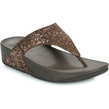 Fitflop Lulu Glitter Toe-Thongs Smeđa Cijene