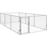 vidaXL Vanjski kavez za pse s vratima 2x4x1 m od pocinčanog čelika | shoptok.hr