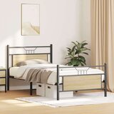  Posteljni okvir brez vzmetnice sonoma hrast 107x203 cm inž. les, (21829545) | Shoptok.si