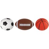  Komplet mekanih sportskih lopti 3u1 - košarka, nogomet, ragbi | Shoptok.si