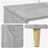  Set medijskih polica 3 kom. Betonska siva 212 x 46 x 112 cm | shoptok.hr